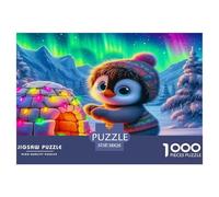 Pinguino Puzzle 1000 Pezzi Per Adulti Puzzle Gioco Regali Per Gli Uomini Cartone Riciclato Al 100% Home Decorazione 38x26cm/1000pcs
