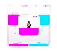 Pinguino quadrato sensoriale liquido con timer per autismo, esigenze sensoriali, ADHD, stress, ansia. Giocattolo per l'autismo e per esigenze speciali.