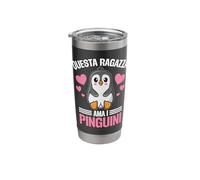 Pinguino Questa Ragazza Ama I Pinguini Bicchiere termico in acciaio inox doppia parete