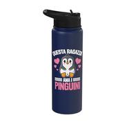 Pinguino Questa Ragazza Ama I Pinguini Stainless Steel Insulated Water Bottle