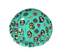 Pinguino Sailor ScholarPainter Worker Cuffie da a per donna, Cuffia per capelli da a riutilizzabile impermeabile Cuffia da bagno Turbante Cuffia da a per ragazze
