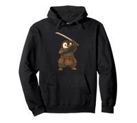 Pinguino Samurai con Katana Spada Lotta Arte Felpa con Cappuccio