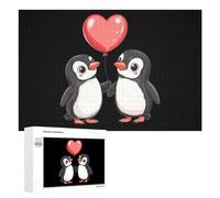 Pinguino San Valentino Puzzle per adulti Famiglia Attività Giochi Home Decor Puzzle 1000 PCS