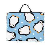 Pinguino soffice invernale soffice, Custodia per laptop da 14 pollici, borsa per notebook, custodia per laptop, valigetta con maniglia