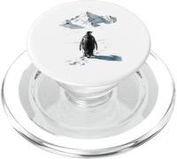 Pinguino solitario che marcia verso la montagna disorientato ma perché PopSockets PopGrip per MagSafe
