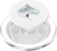 Pinguino solitario che marcia verso la montagna disorientato ma perché PopSockets PopGrip per MagSafe