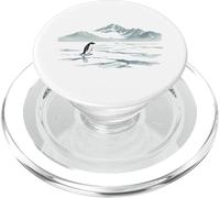 Pinguino solitario che marcia verso la montagna disorientato ma perché PopSockets PopGrip per MagSafe