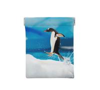 Pinguino stampato, Spremere il portafoglio superiore da donna Borsa portaoggetti Piccola portamonete Portamonete
