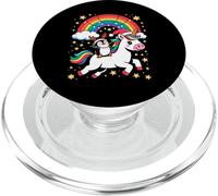 Pinguino Unicorno Arcobaleno Pinguini PopSockets PopGrip per MagSafe