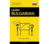 Pinhok Languages Learn Bulgarian - Quick / Easy / Efficient (Tascabile)