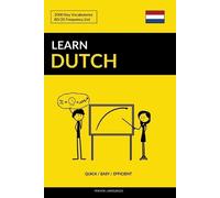 Pinhok Languages Learn Dutch - Quick / Easy / Efficient (Tascabile)
