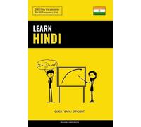 Pinhok Languages Learn Hindi - Quick / Easy / Efficient (Tascabile)