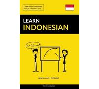 Pinhok Languages Learn Indonesian - Quick / Easy / Efficient (Tascabile)
