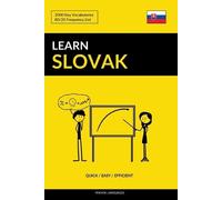 Pinhok Languages Learn Slovak - Quick / Easy / Efficient (Tascabile)