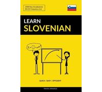Pinhok Languages Learn Slovenian - Quick / Easy / Efficient (Tascabile)