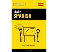 Pinhok Languages Learn Spanish - Quick / Easy / Efficient (Tascabile)