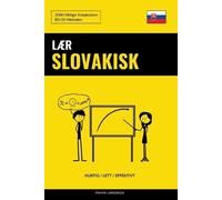 Pinhok Languages Lær Slovakisk - Hurtig / Lett / Effektivt (Tascabile)