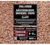 PINI 800 g di trucioli per affumicatura, ciliegia, 4-6 mm