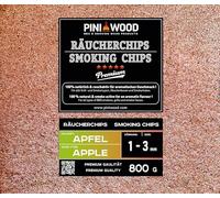PINI 800 g di trucioli per affumicatura, mela, 1-3 mm
