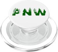 Pini del Pacifico nordoccidentale in verde PNW divertente regalo PopSockets PopGrip per MagSafe