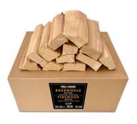 PINI Legno per barbecue senza corteccia, di faggio, 10 kg, circa 25 cm, per forno per pizza, barbecue, camino, braciere