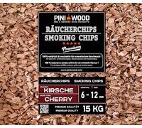 PINI Trucioli per affumicatura ciliegia, 15 kg, 6 - 12 mm