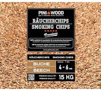 PINI Trucioli per affumicatura in faggio, 15 kg, 4 - 6 mm
