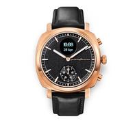 Pininfarina Senso Smartwatch ibrido - Orologio analogico con display digitale, frequenza cardiaca, ECG, ossigeno nel sangue, passi, calorie, sonno, forma fisica - Con Bussola e GPS - Oro Rosa