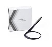 Pininfarina SPACE Stilo Ethergraf | Penna Senza Inchiostro Usata nello Spazio | Strumento da Scrittura in Magnesio con Supporto in Alluminio | Design Italiano Tecnologia Spaziale | Space X Black