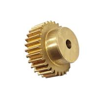 Pinion Motor,1pcs 0.5M Cylindrical Gear 4mm 5mm 6mm 6.35mm Inner Hole 0.5 Module Brass Spur Gear with Step Motor Driver Straight Teeth Pinion Straight(26 teeth Bore 6mm)