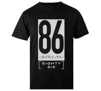 Pinitotee 86 Eighty Six Maglietta da Uomo Nera da Uomo Regular