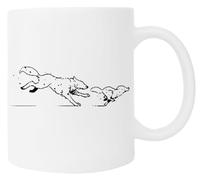 Pinitotee Life Is Strange 2 - Running Wolves Design Tazza Da Caffè In Ceramica Con Tazza Bianca