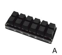(Pink) 12-key copy and paste keyboard game multi-function small mechanical keyboard