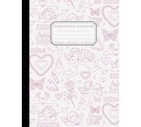 Pink 2000s Cherubs and Angels Tattoo Art Composition Notebook y2k