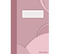 Pink Abstract College Ruled A4 Notebook: Aesthetic Simple Abstract Journal Notebook for Girls, Kids, Teens, Students