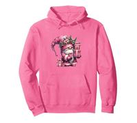 Pink Aesthetic Christmas Stuff for Girls Xmas Pink GNOME Felpa con Cappuccio