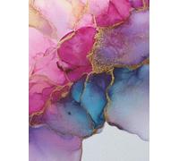 Pink Alcohol Ink Hardback Elegant Journal: | 8.5x11 Inches | 120 pages | Hardback | Cute Aesthetic, Wide Ruled Composition Notebook, Feminine Floral ... for Vacations, Holidays and Free Times