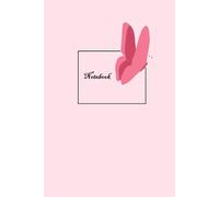 Pink and black notebook design, 120 6"*9" lined pages, matte finish, good for journaling, note taking etc...: Good gift idea for all ages