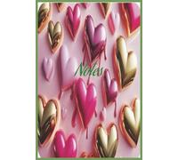 Pink and Green Hearts Notebook