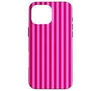 Pink and Hot Pink Vertical Stripes Trendy Lines Girly Custodia per iPhone 16 Pro Max