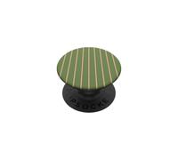 Pink and Olive Green Stripes Thin Vertical Lines Pattern PopSockets PopGrip Adesivo