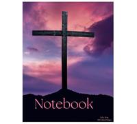 Pink and purple cross notebook