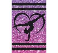 Pink and Purple Sparkly Gymnast Love: Blank 120 Page Lined Journal/Notebook/Poetry/Lyric Book