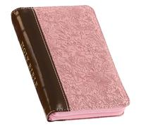 Pink and Saddle Tan Faux Leather Mini Pocket