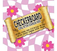 Pink and White Groovy Wavy Floral Checkerboard Pattern Scrapbook Paper: For all Collage and Mixed Media Projects inc. Origami, Decoupage, Scrapbooking, Card Making & Invitations