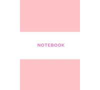 Pink and White Notebook: Lined Journal with 110 pages - 6" x 9" - Ruled - Simple, Basic, for Office, School, Home, Work, Drawing, Ideas, Minimalistic Cover