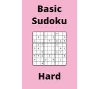 Pink Basic Sudoku Book, 9x9 Puzzles, 100 Pages, 5x8, Hard