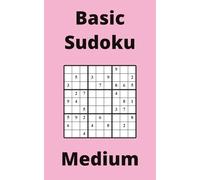 Pink Basic Sudoku Book, 9x9 Puzzles, 150 Pages, 5x8, Medium