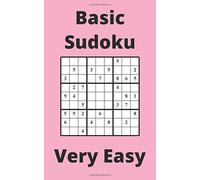 Pink Basic Sudoku Book, 9x9 Puzzles, 300 Pages, 5x8, Very Easy