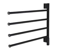 Pink Beryl Asciugamano Elettrico Rotante per Bagno con Timer e Dispositivo di Controllo della Temperatura, Nero